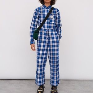 Lazy Oaf Plaid Jumper / Romper - never worn